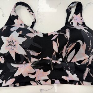 Victoria's Secret Black and Pink Patterned Bra